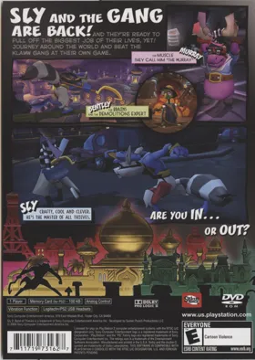 Sly 2 - Band of Thieves box cover back